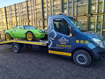 Rally car transportation